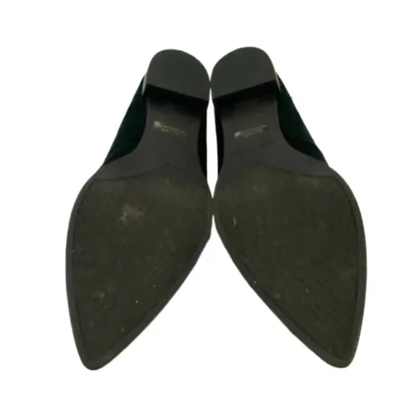 MARC FISHER Kneel Loafer Flats Dark Green Velvet Womens Size 6.5 Whimsigoth NWOB - Picture 6 of 6
